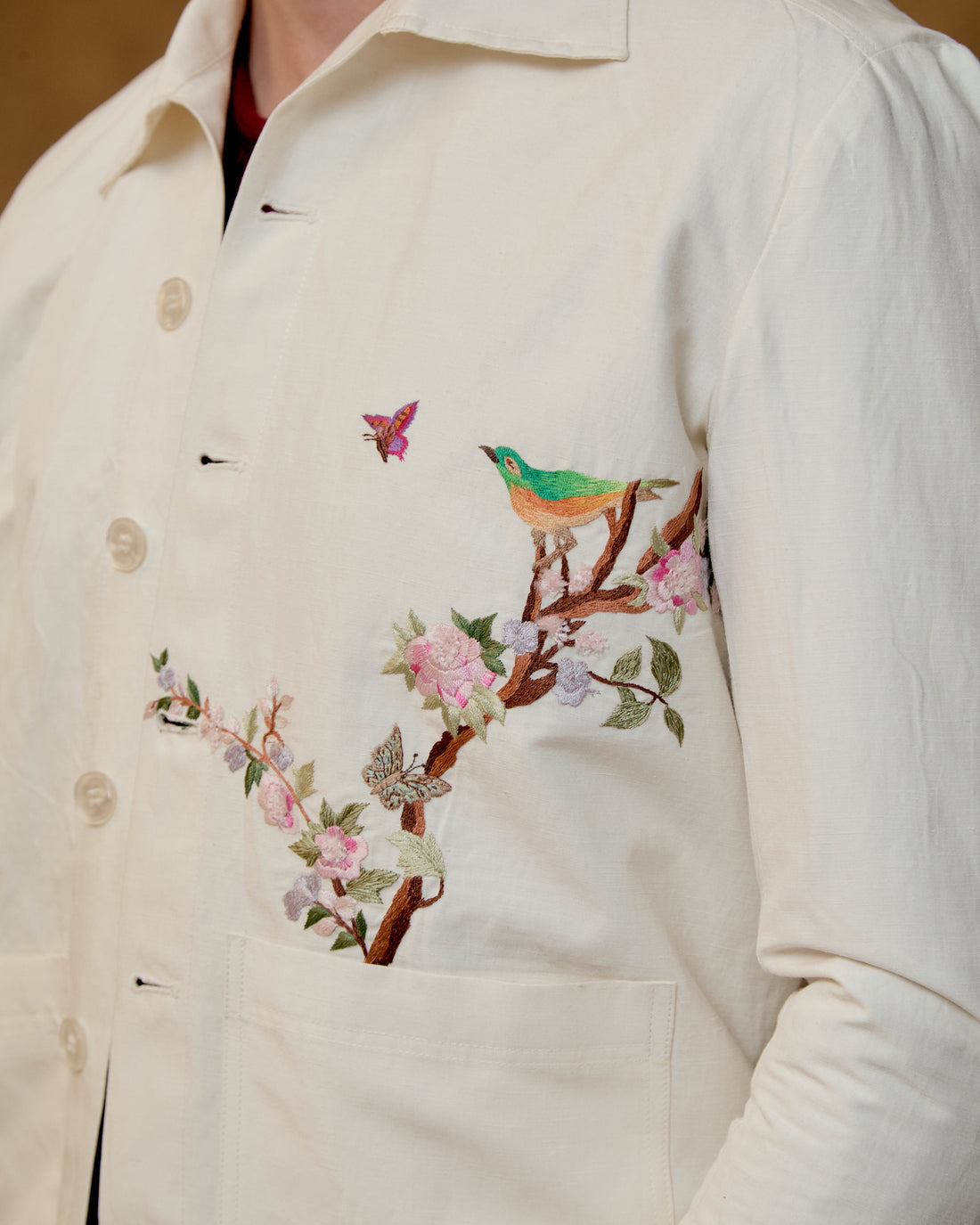Novera Jacket in Linen Silk