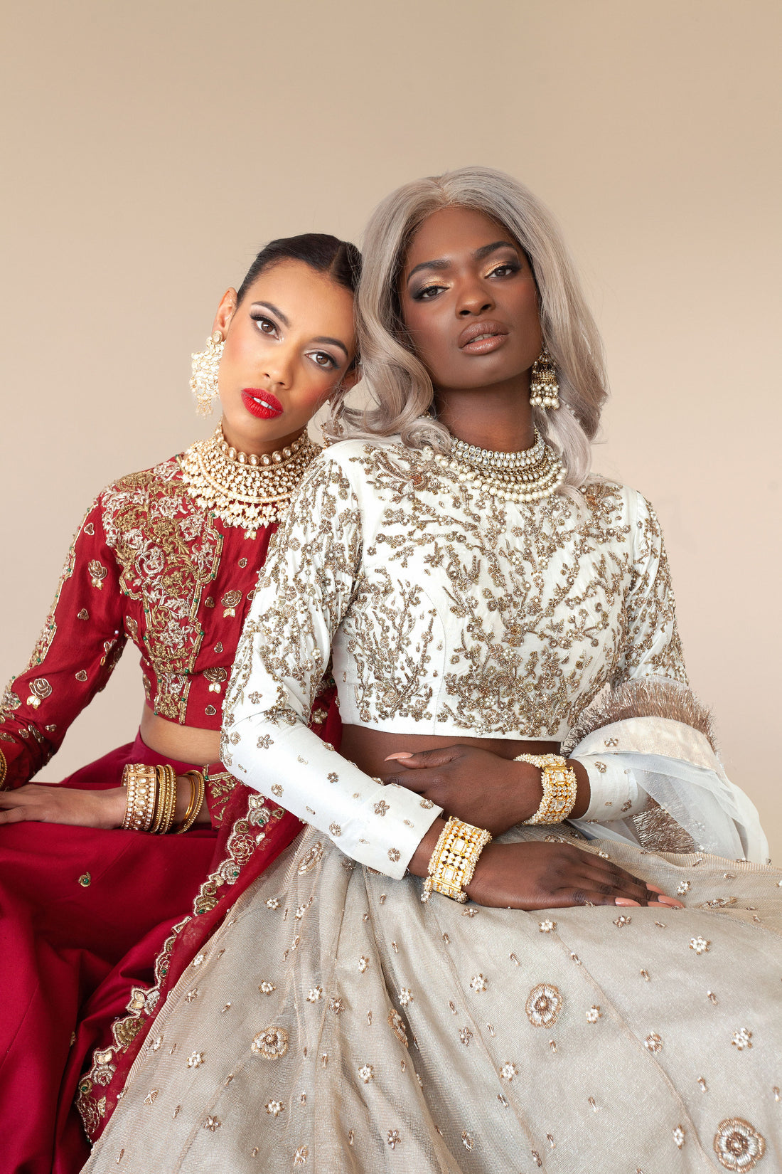 Floriven Lehenga in Tulle